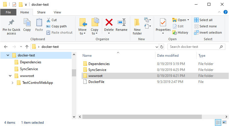Folder structure