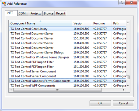 Upgrade a TX Text Control project