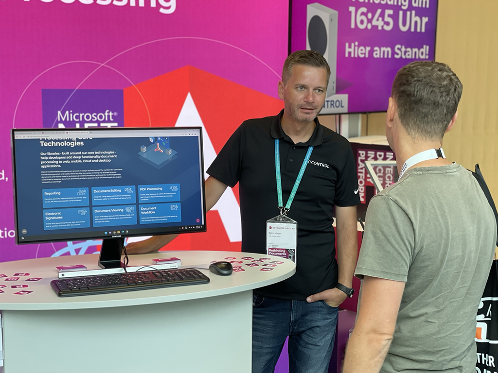 Text Control at DWX Developer Week 2022