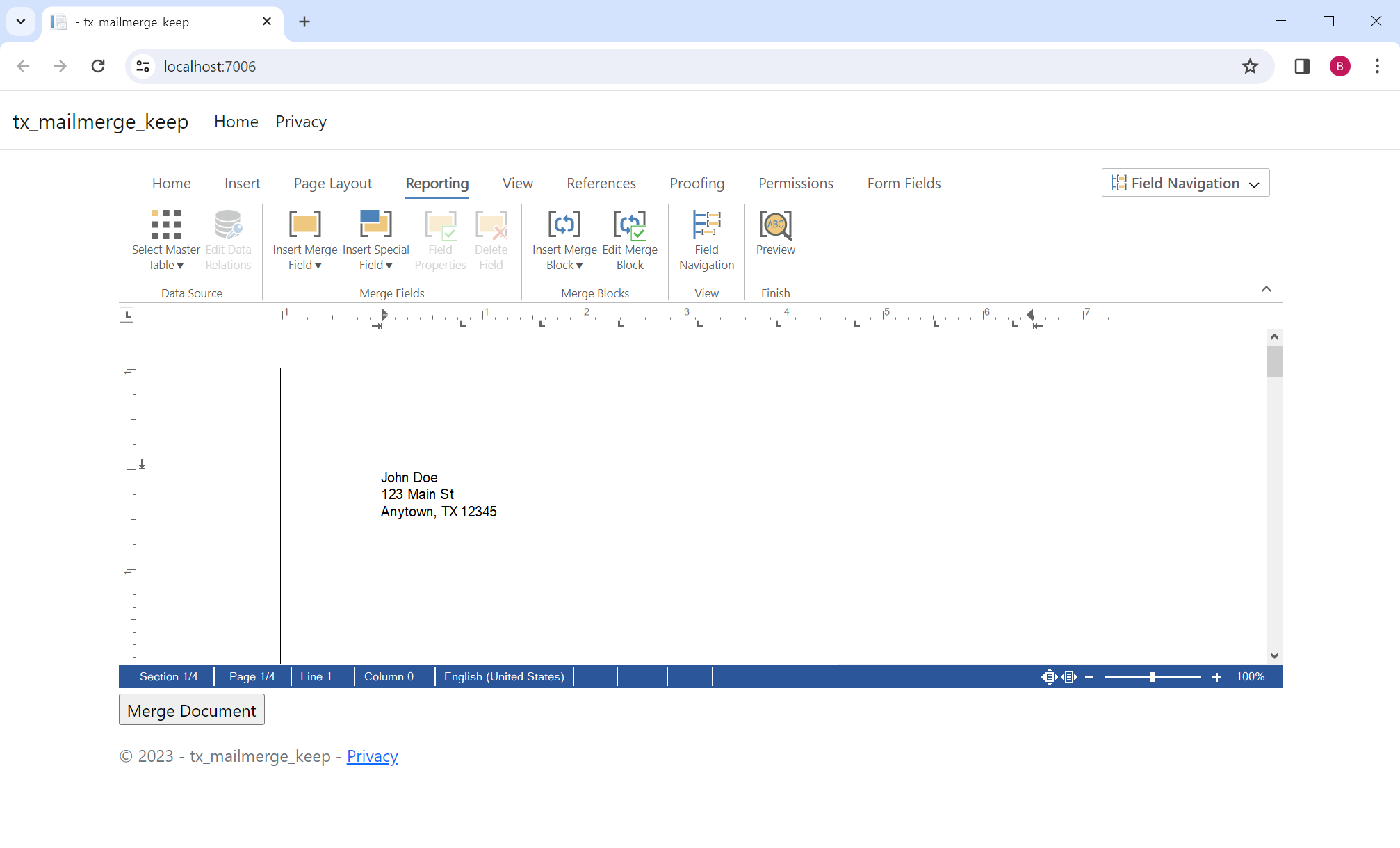 Creating documents with TX Text Control Creating documents with TX Text Control