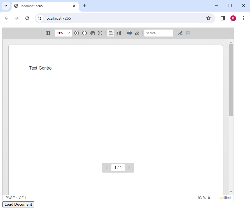 Text Control in Blazor Server