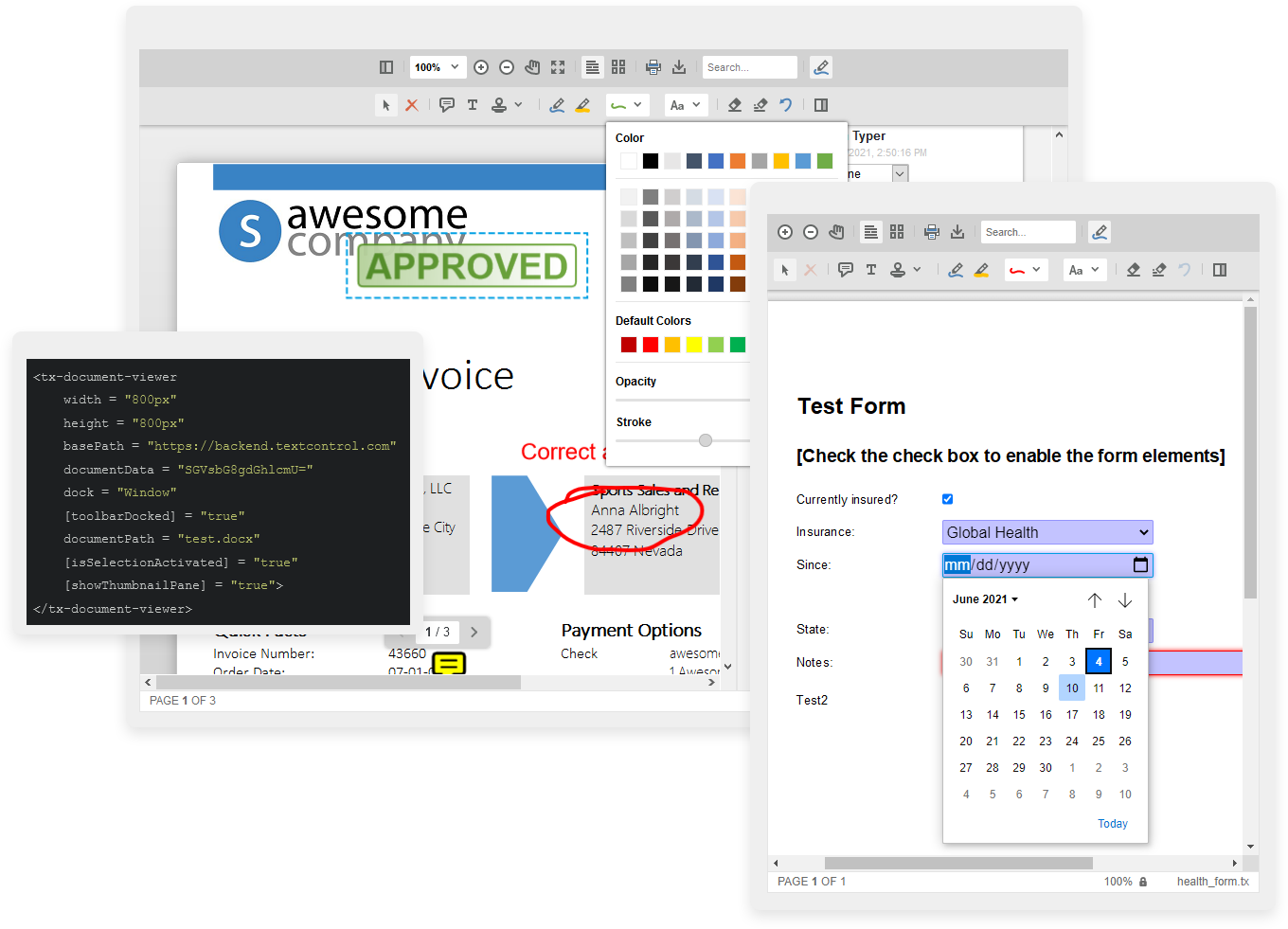 Form Filling, Annotations and Collaboration Form Filling, Annotations and Collaboration