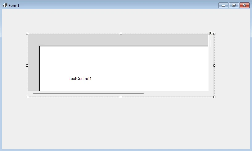 Add the Text Control to Your Form Add the Text Control to Your Form