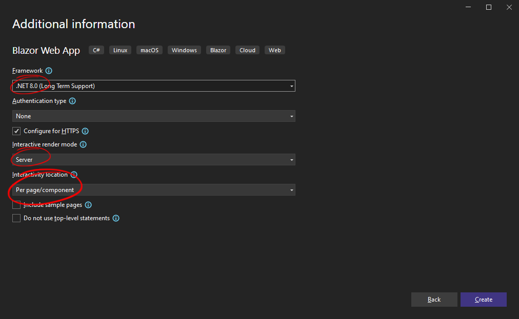 Creating the .NET 8 project