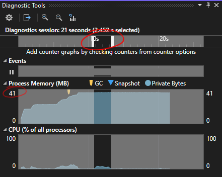 Memory usage and merge time