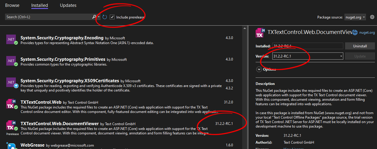 NuGet Packages