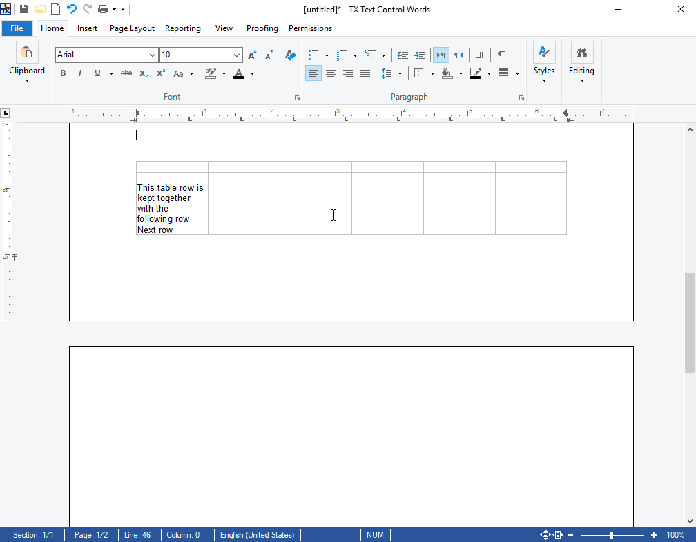 Pagination in tables Pagination in tables