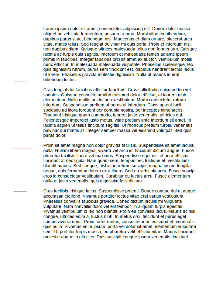 Folding marks with TX Text Control