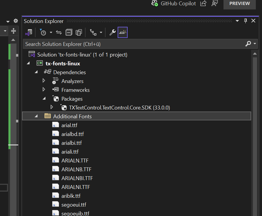 TX Text Control NuGet package