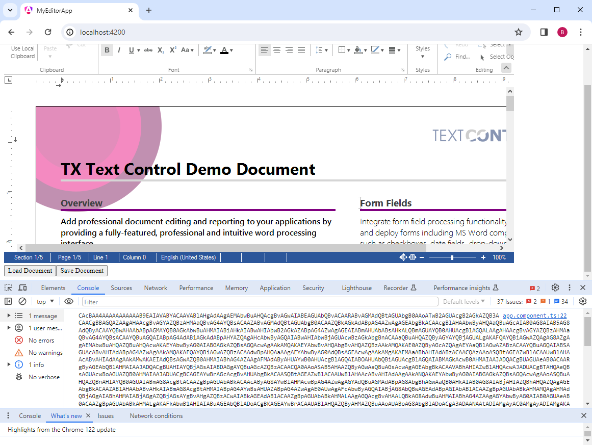 Loading and Saving Documents in Angular Loading and Saving Documents in Angular