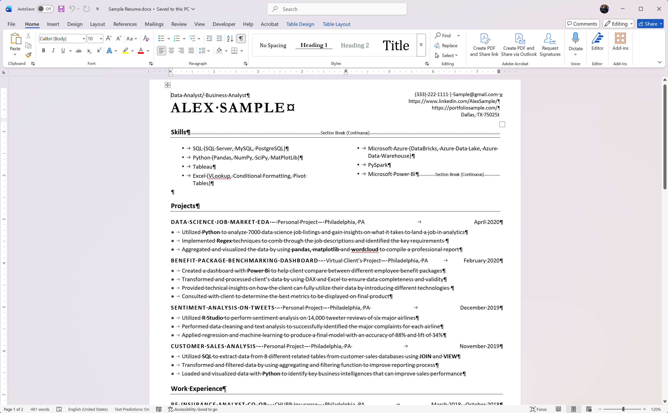 Resume