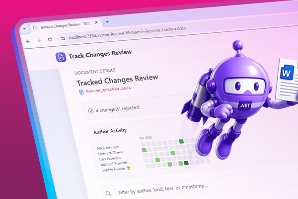Building a Modern Track Changes Review Workflow in ASP.NET Core C#