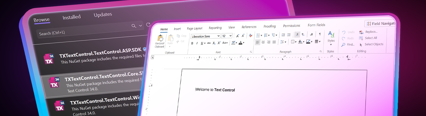 ASP.NET Core Document Editor with Backend via the Text Control Private NuGet Feed ASP.NET Core Document Editor with Backend via the Text Control Private NuGet Feed