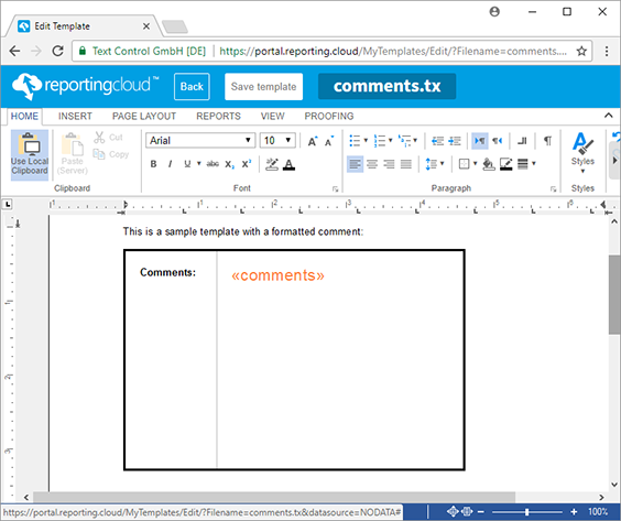 New ReportingCloud MergeSettings option: Merge HTML content into merge fields