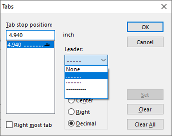 Leading dots in X19 Leading dots in X19