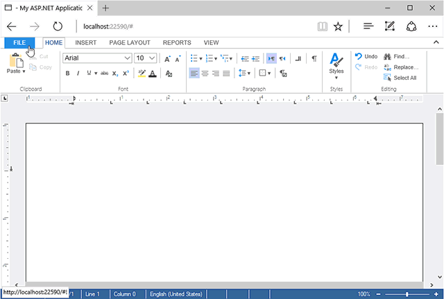 MVC: Replace the file menu with a backstage view menu