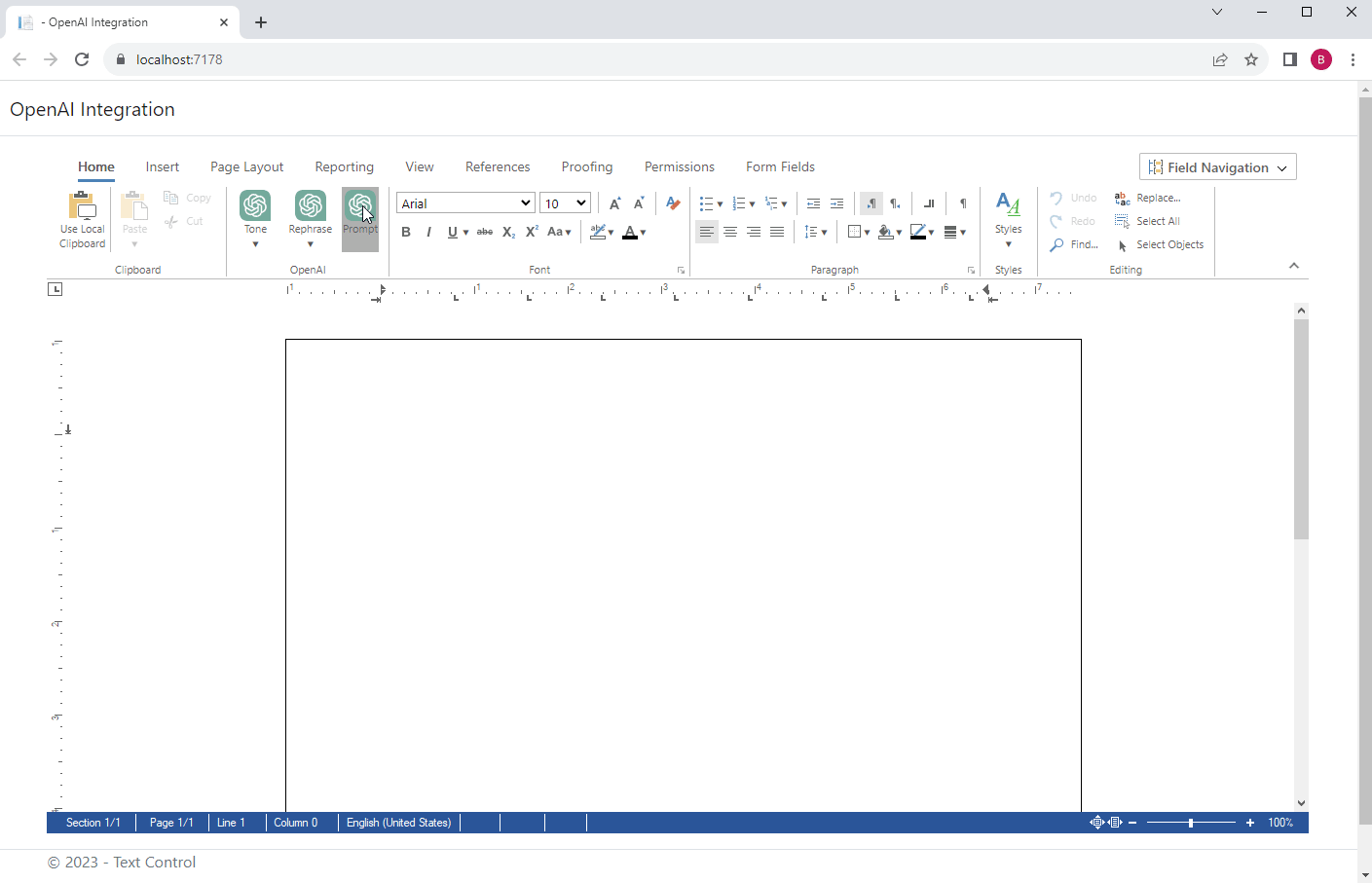 ChatGPT and Text Control ChatGPT and Text Control