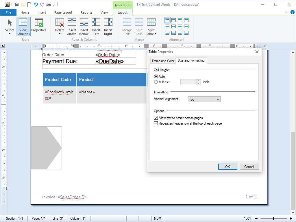 Table Headers Table Headers