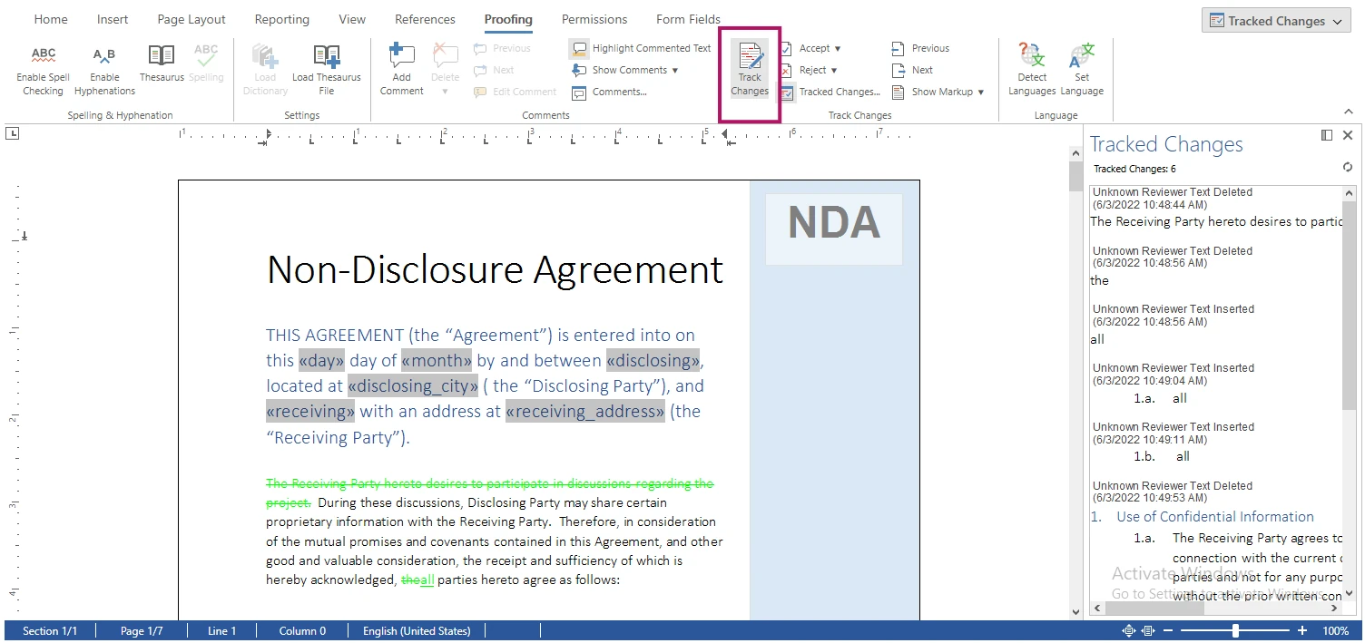 Tracked Changes in JavaScript Rich Text Editor