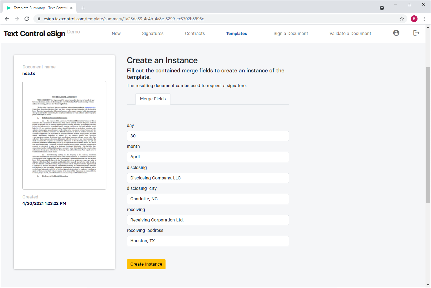 eSign Templates
