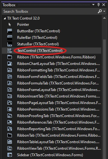Add the Text Control to Your Form Add the Text Control to Your Form