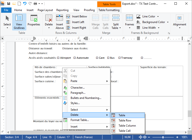 Creating documents with TX Text Control
