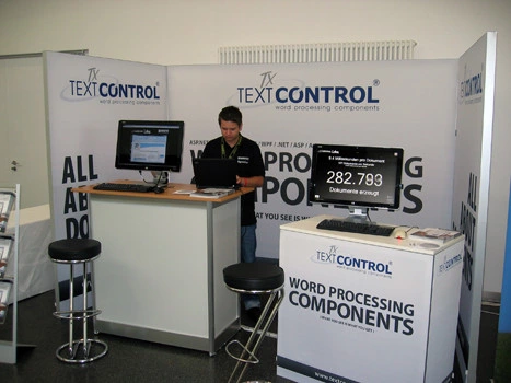 TX Text Control booth at Basta! 2009 TX Text Control booth at Basta! 2009