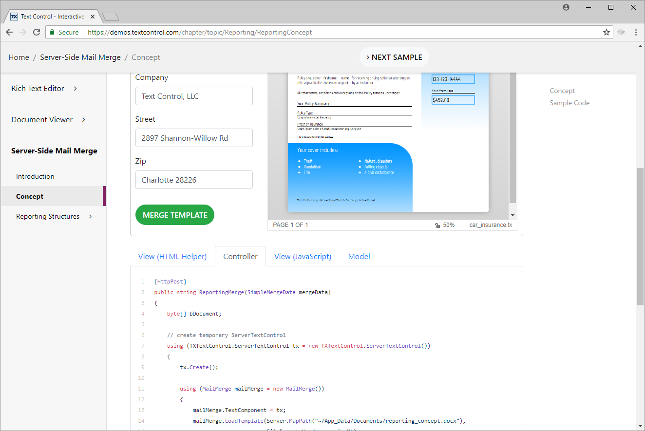 Demo Explorer