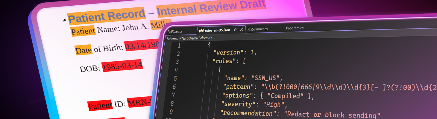 A Rule-Based PHI and PII Risk Scanner for Documents Using C# .NET