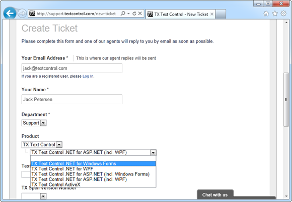New TX Text Control Support Center Released