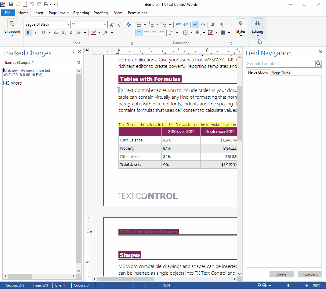 Sidebar controls Sidebar controls