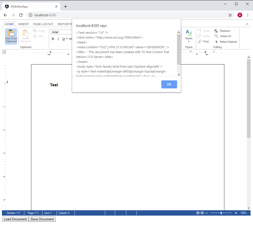 Loading and saving documents in Angular Loading and saving documents in Angular