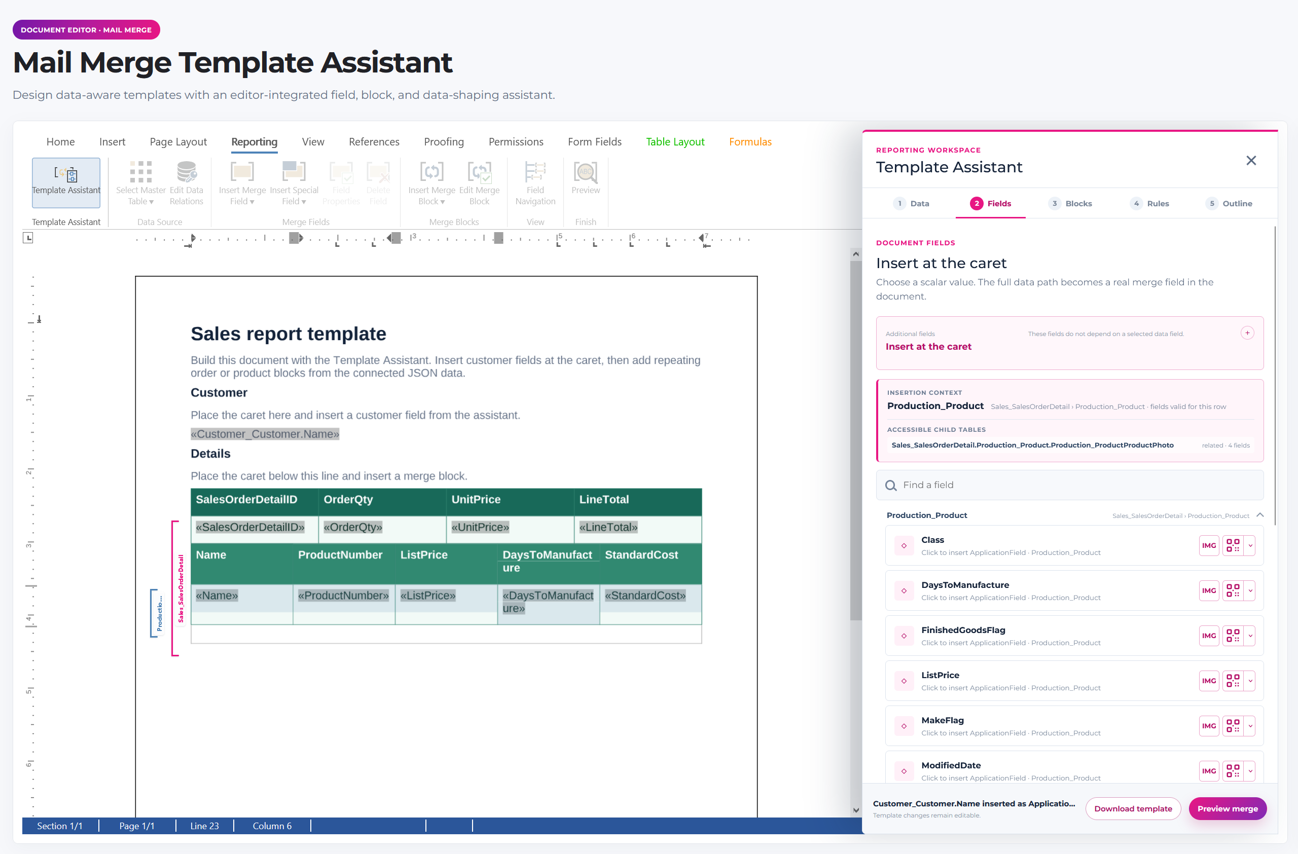 Mail Merge Template Assistant Mail Merge Template Assistant