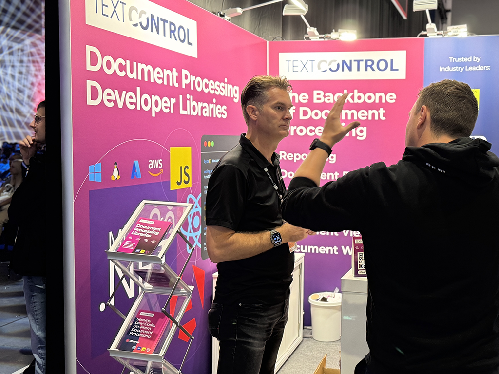 Text Control at WeAreDevelopers World Congress 2025 Text Control at WeAreDevelopers World Congress 2025