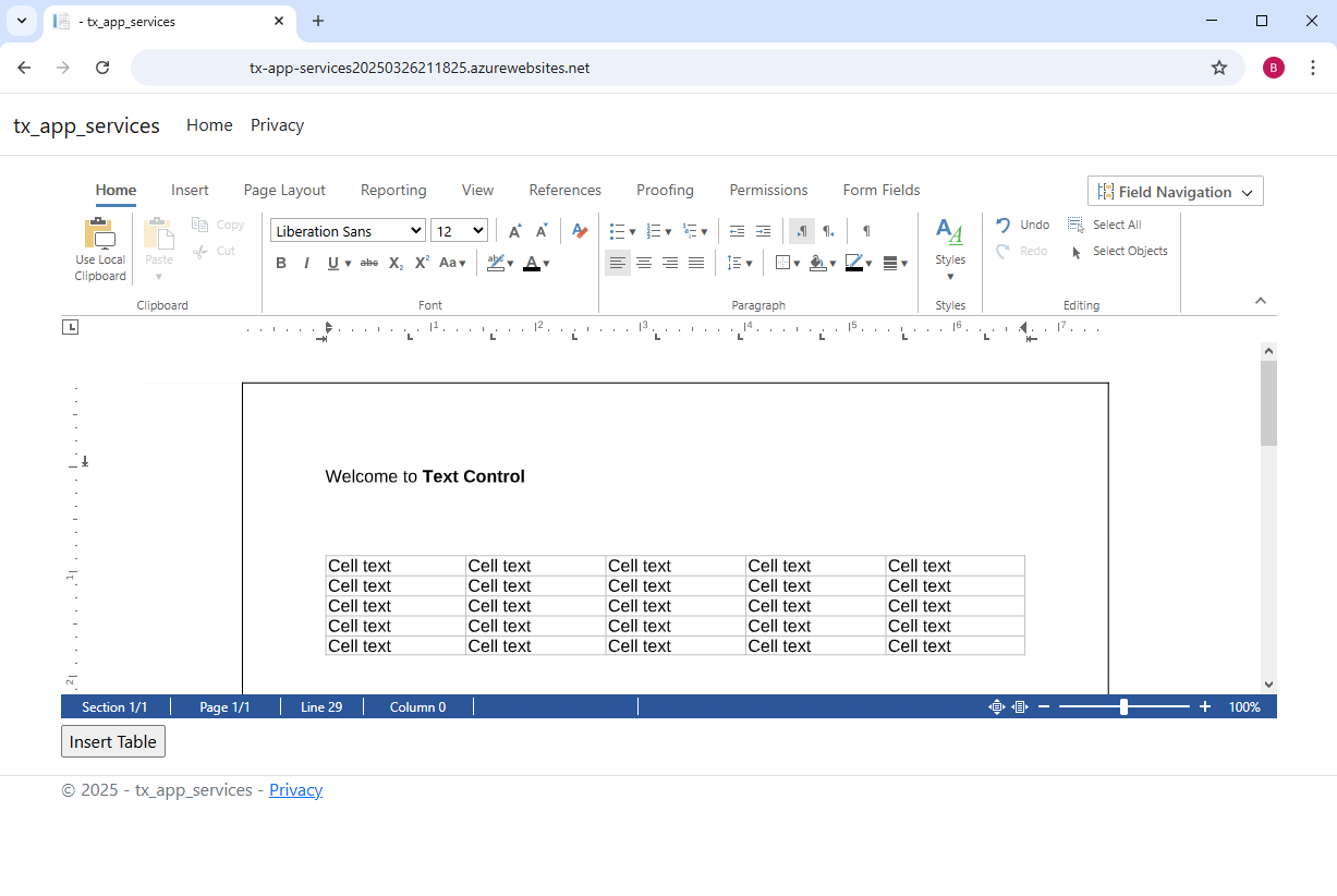 Publish TX Text Control to Azure Publish TX Text Control to Azure
