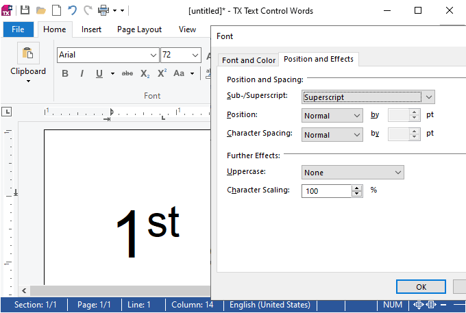TX Text Control Character Attributes TX Text Control Character Attributes