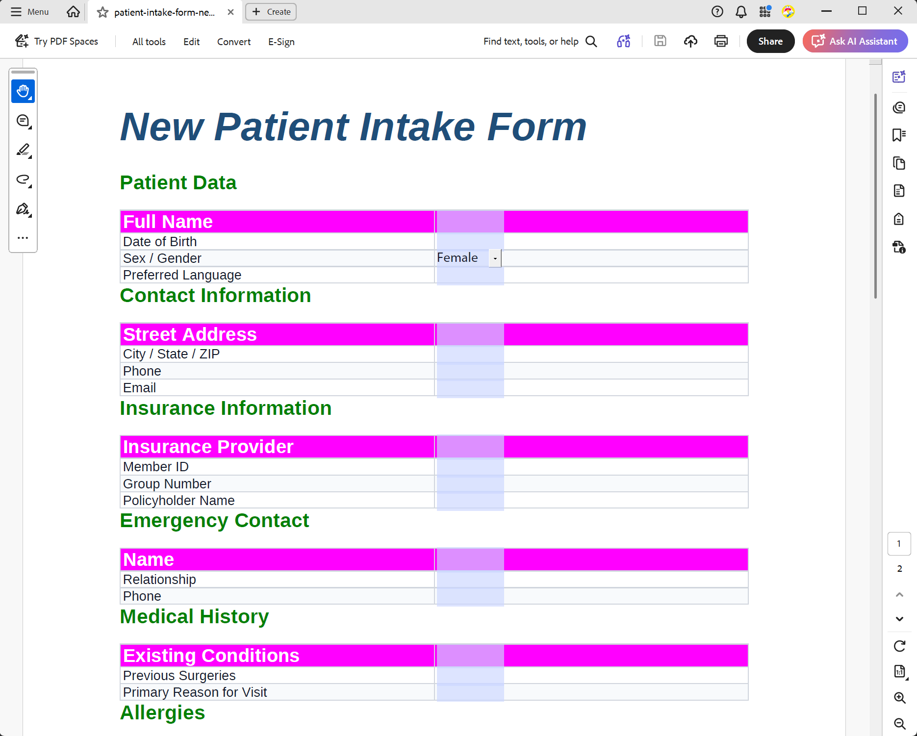 Form Example