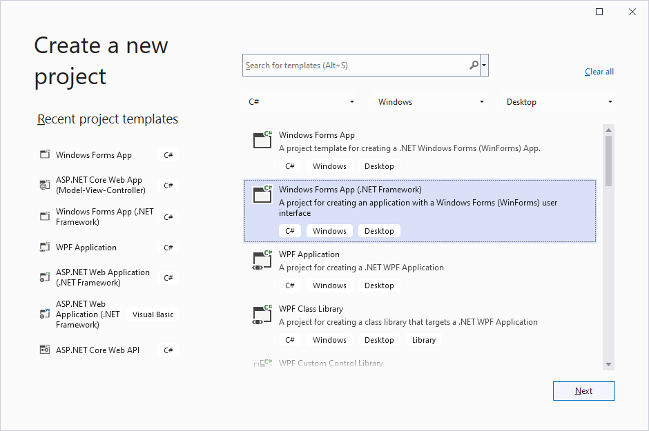 Windows Forms Windows Forms