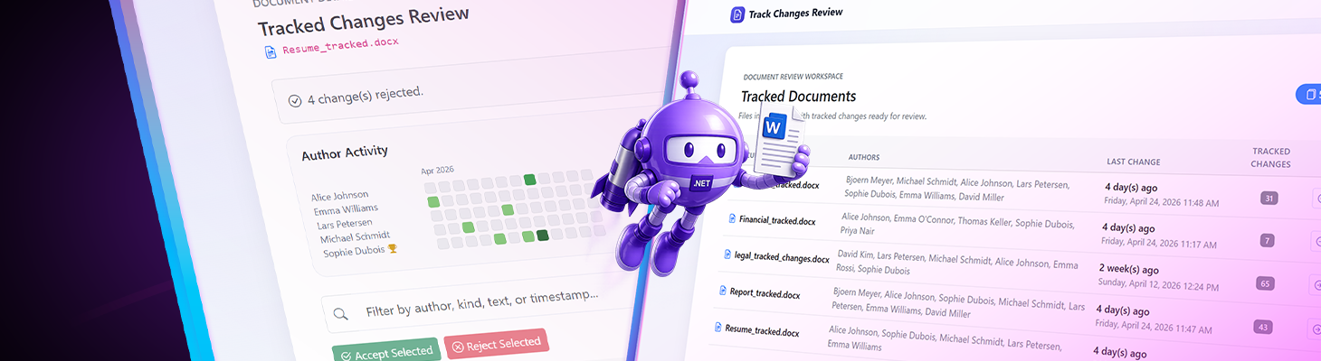 Building a Modern Track Changes Review Workflow in ASP.NET Core C#