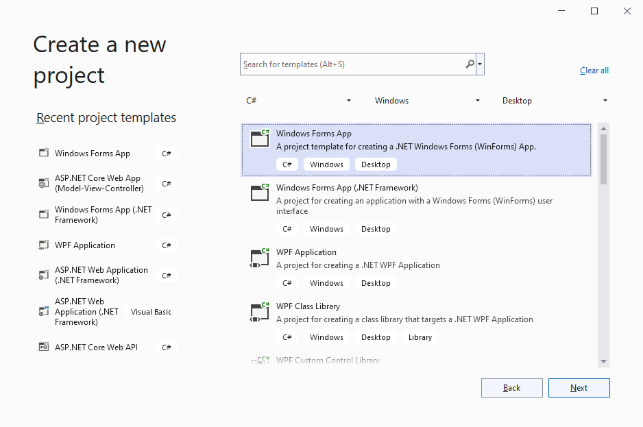 Windows Forms Windows Forms