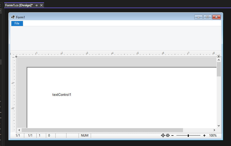 Adding TX Text Control
