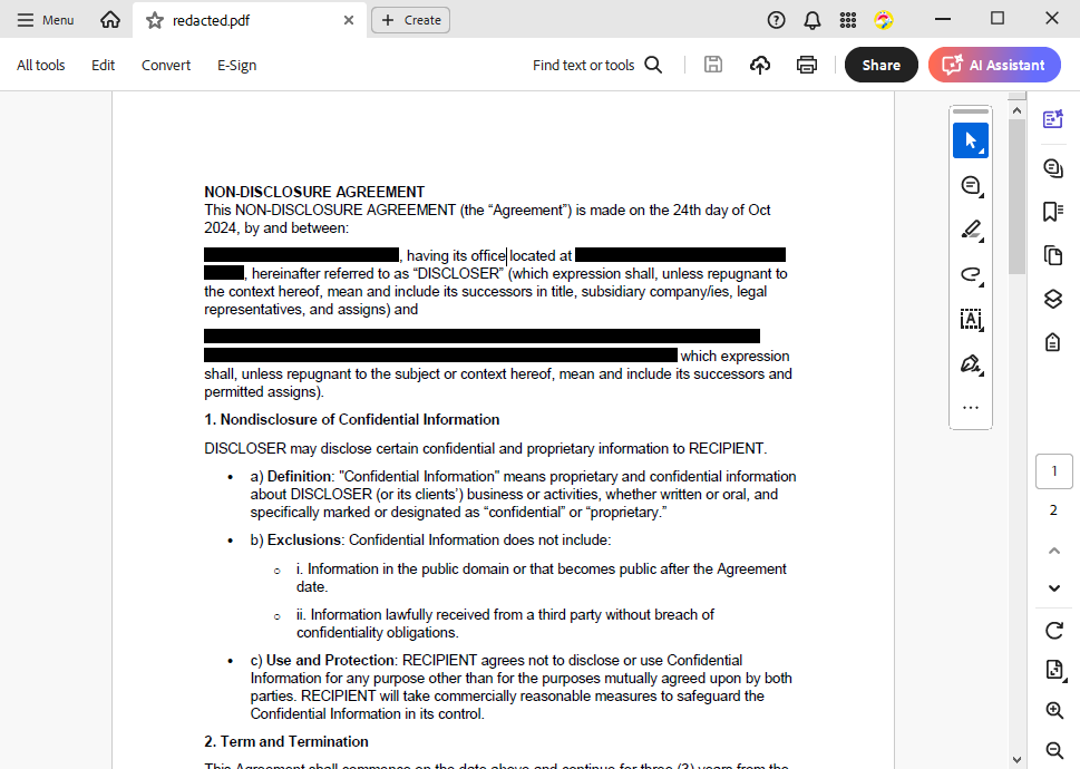 Redacted PDF