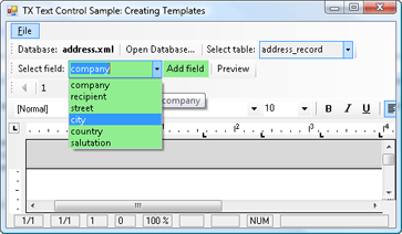 Open database