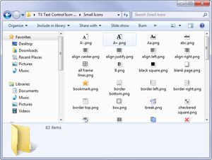 TX Text Control Icon Pack