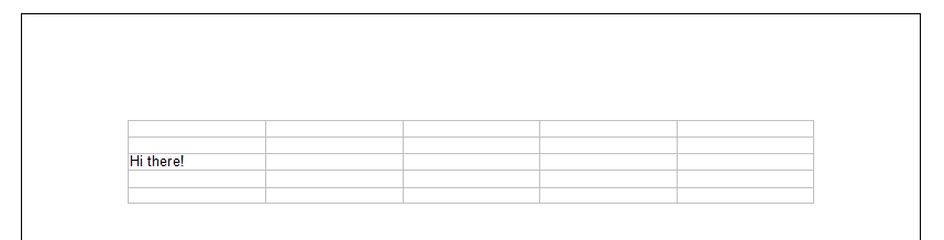 Tables in TX Text Control