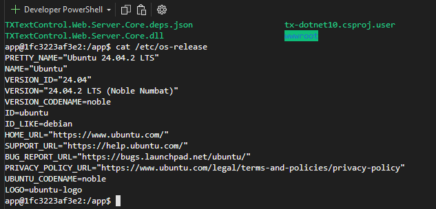 TX Text Control running on Ubuntu TX Text Control running on Ubuntu