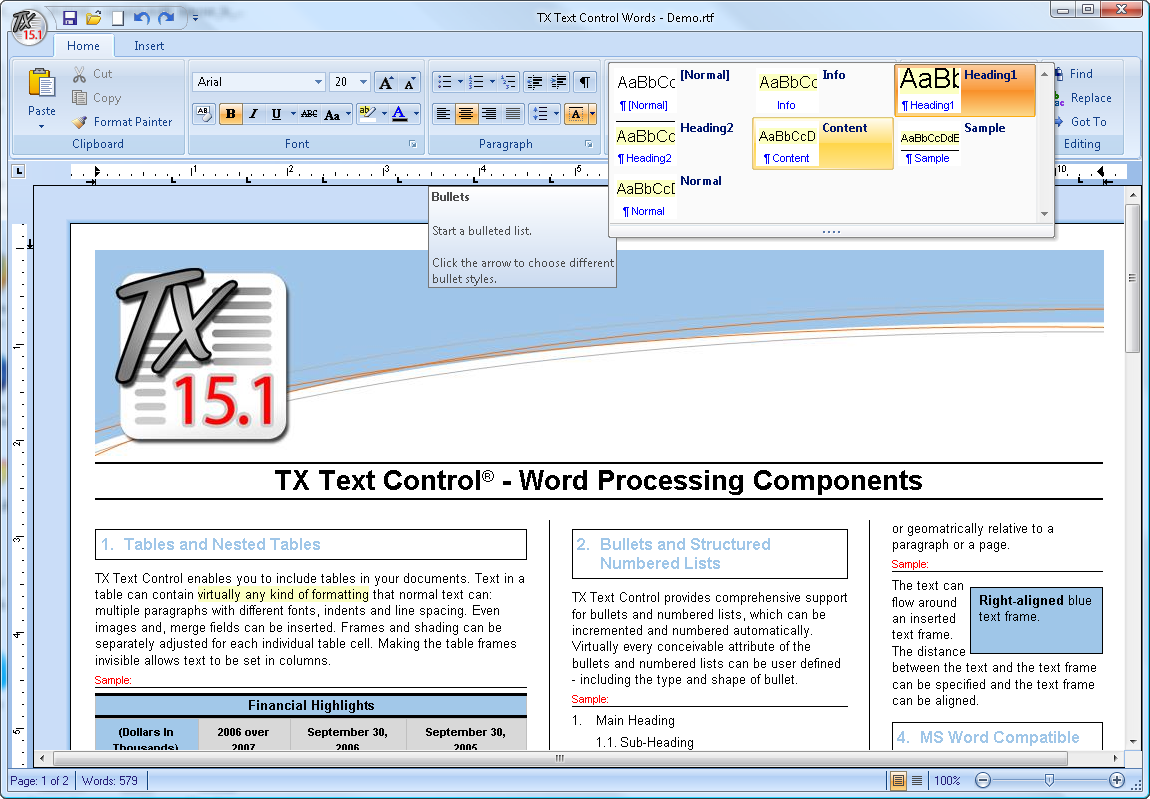 TX Text Control and Infragistic TX Text Control and Infragistic