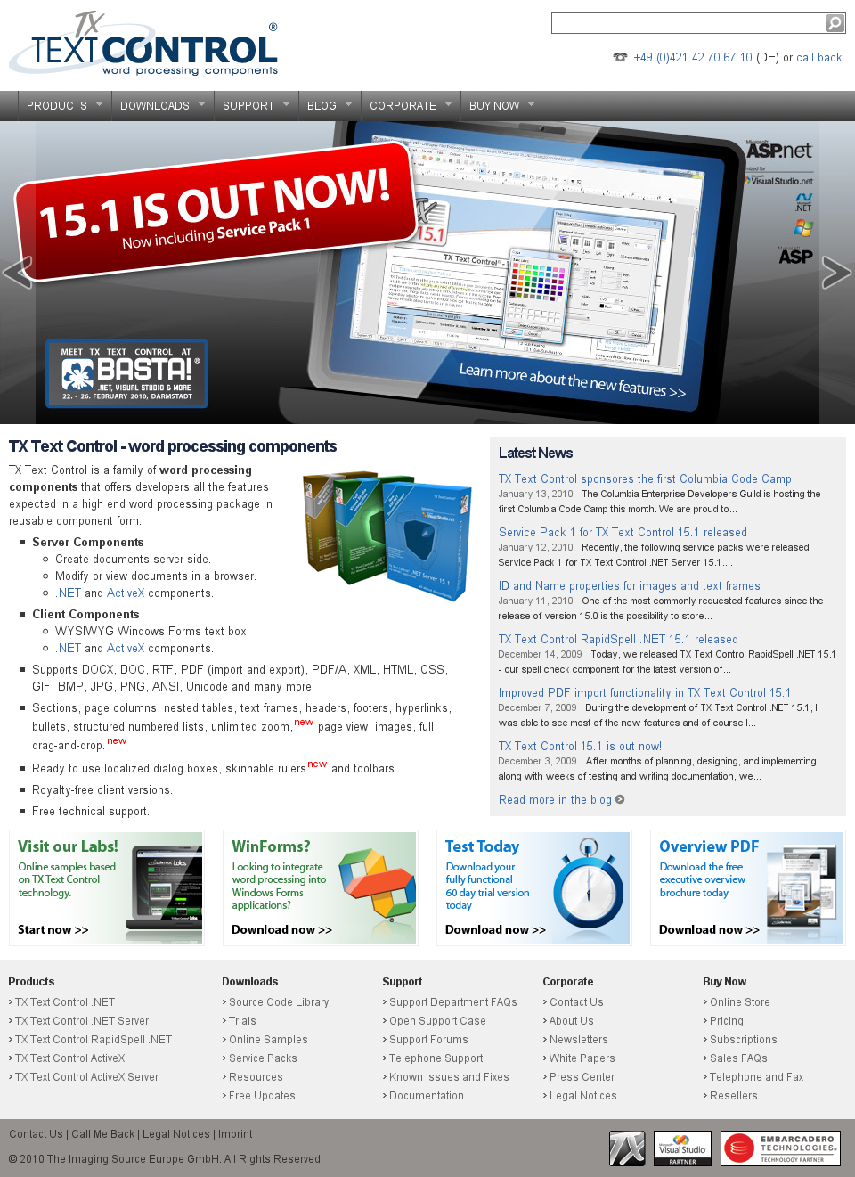 New TX Text Control Web Site New TX Text Control Web Site
