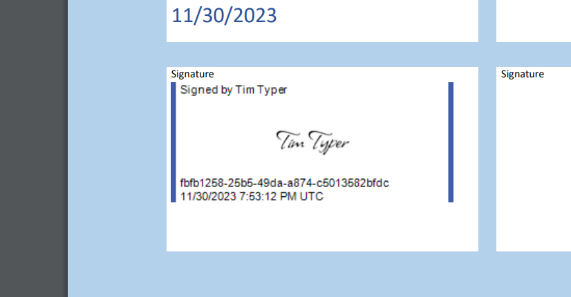 Creating signatures with TX Text Control