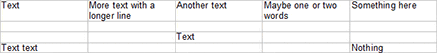 Extending the Table object: AutoSize Extending the Table object: AutoSize